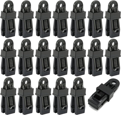 20 pieces - Tent clamps - Tarpaulin clips - Tent clip - tent clip awning clip - camping awning clip - crocodile clips - tarpaulin clip tarpaulin clip - for swimming pools, canopies, caravan awnings, car covers, outdoor tents, canopies and covers - 7.8*2.3